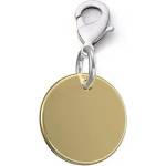 Metalmorphose Медальон за гравиране Metalmorphose, кръг Shiny gold (MED030GLD)