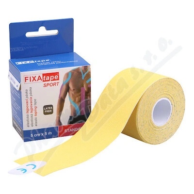 FIXAtape STANDARD sport tejpovacia páska žltá 5 cm x 5 m