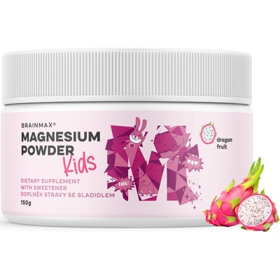 BrainMax KIDS Magnesium Powder, Драконов плод, 150 г