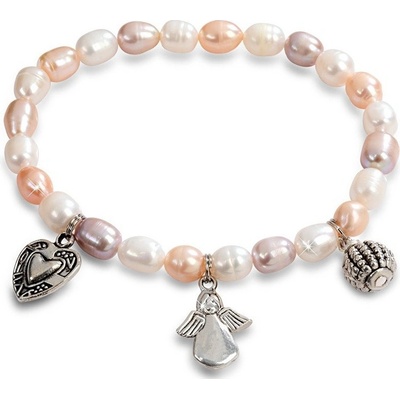 JwL Jewellery Jemný z pravých perel s ozdobami JL0295