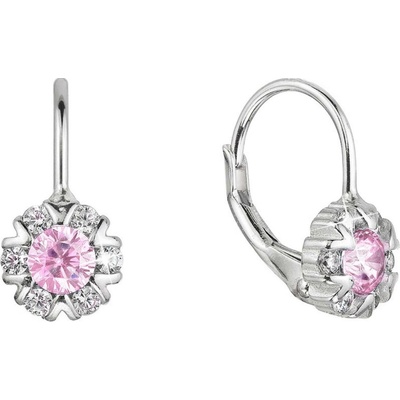 EVOLUTION GROUP 11474.3 rose zircon ag náušnice (AG 925/1000; 1 g)