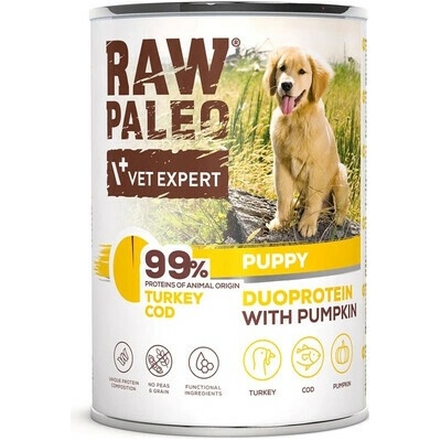 Raw Paleo Duoprotein Turkey & Cod Puppy 400 g