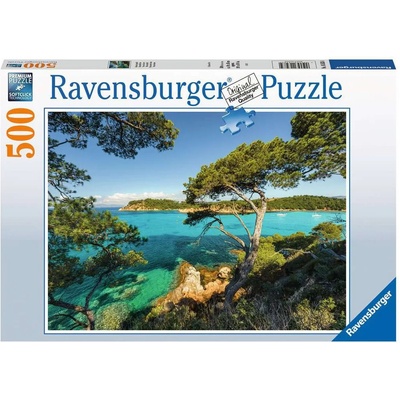 Ravensburger Пъзел Ravensburger от 500 части - Морски рай (12000219)