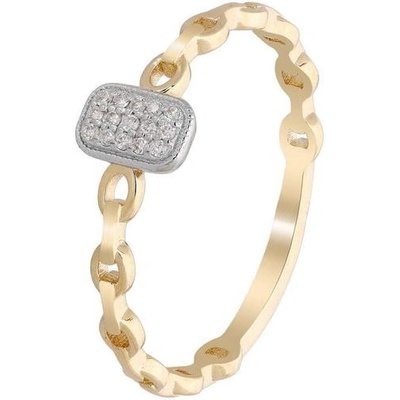 Zlaton Prsten žluté zlato s diamantem 000340812233