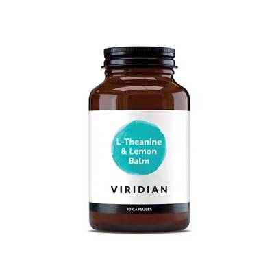Viridian nutrition L-Theanine and Lemon Balm 30 kapslí (L-Theanin s meduňkou)