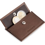 Slimpuro Джобове за монети с RFID защита за ZNAP Slim Wallets 8 и 12, прекъсващо копче (SP-CP-00-BRW-VT) (SP-CP-00-BRW-VT) - electronic-star