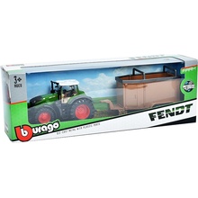 Bburago Fendt 1050 Vario Traktor Traktor s přívěsem pro zvířata 1:50