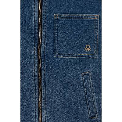 Benetton дънково яке за деца от памук с еластан (24LGGN04I.P.Stagionale)