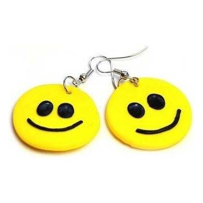 Fimos náušnice Fimo smajlík love S4901