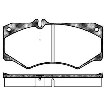 Sada brzdových platničiek kotúčovej brzdy REMSA 0047.30