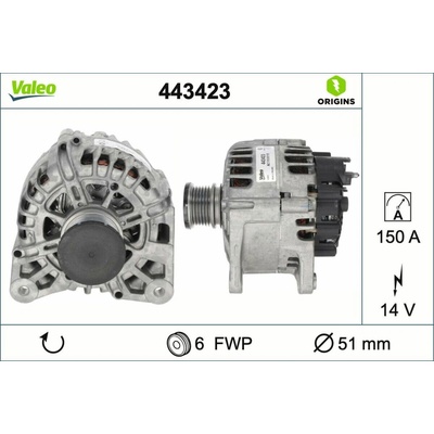 Alternátor VALEO 443423