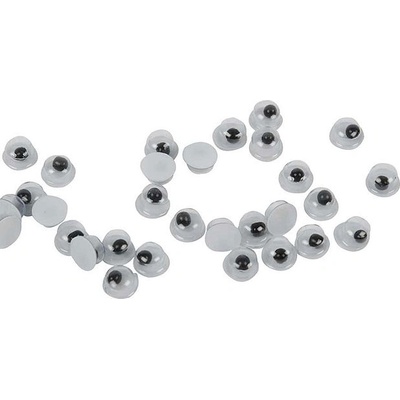 Nalepovacie pohyblivé oči - 4 mm - 5 párov