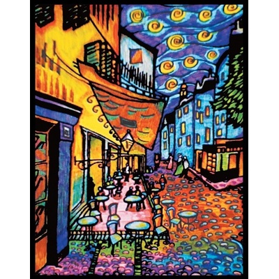 Colorvelvet Sametový obrázek Café d´Arles 50x70cm COLORVELVET - RC_306742