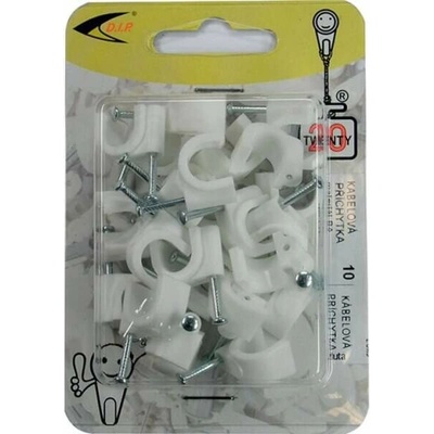 Příchytka kabel.10mm kul.25ks