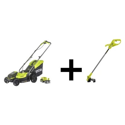Ryobi set RLM18X33B40 + RY18LT23A-0
