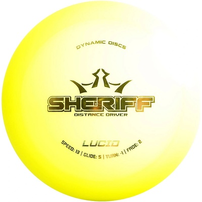 Dynamic Discs Lucid Sheriff Žlutá