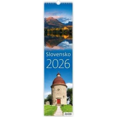 Nástenný Slovensko viazanka 12 x 48 cm 2025