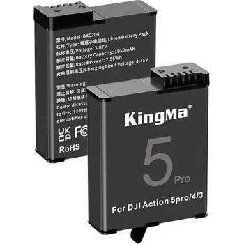 KingMa Батерия за DJI Osmo Action 3 / 4 / 5 Pro 1950mAh