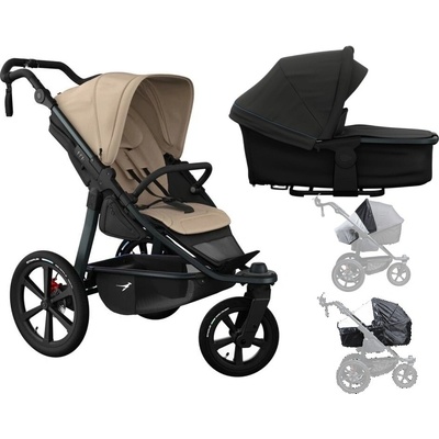 Tfk set PRO frame 2024 + carrycot + seat 2026 + příslušenství Anthracit/Sand