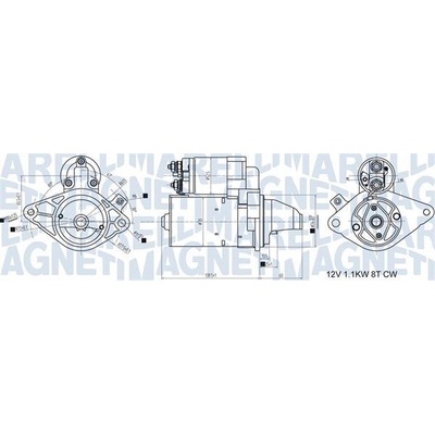 Startér MAGNETI MARELLI 063721407010