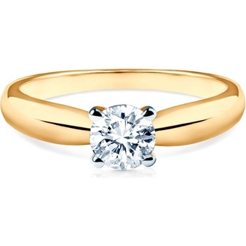 SAVICKI Годежен пръстен Savicki: двуцветно злато, цирконий