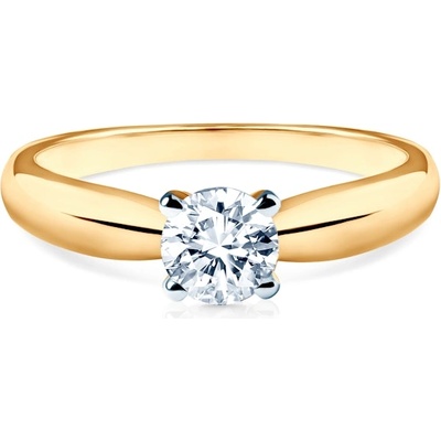 SAVICKI Годежен пръстен Savicki: двуцветно злато, цирконий