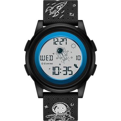 SANDA Детски, дигитален часовник Sanda Astronaut, Черен / Син (SANDA-2122-BLACK-BLUE)