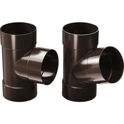 Precit Roof Odbočka pre odkvapový zvod 67° Ø 63 / 63 mm plast hnedá