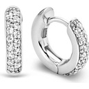 Ti Sento strieborné náušnice kruhy so zirkónmi 7210ZI