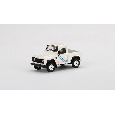 MINI GT Land Rover Defender 90 Pickup White 1:64