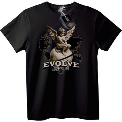 NOONEBRAND Тениска Еволюция Вечен - 2XL, Black