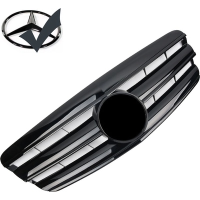 Maska Mercedes Benz S W221 (2005-2009) černá lesklá + černý znak – Hledejceny.cz