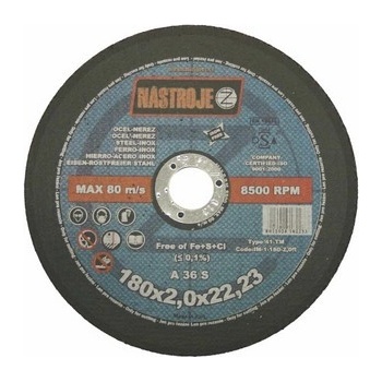 Nástroje cz Kotouč řezný 180 x 2,0 x 22 mm IM-1-180-2,0R