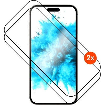 FIXED Закалено стъкло 2.5D за Apple iPhone Air, 2 броя, черно FIXGFADA-1601-BK (FIXGFADA-1601-BK)