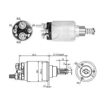 Spínač startéru Bosch 0001231016