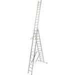 KRAUSE Трираменна алуминиева стълба със стълбищна функция KRAUSE TRIBILO 3x14 (06129727)