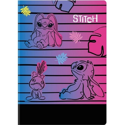 Lilo and Stitch Sešit A5 Stitch black vzor 3 linka