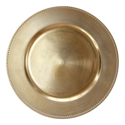 Horecano HORECANO-Подложна чиния с релефен кант 33 cm ЗЛАТНА (T119) (0193693)