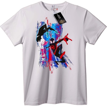 NOONEBRAND Тениска Spider-Man Двама Герои - XS, White
