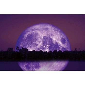 DIMEX ART s. r. o Флизелинов фототапет отражение на луната 375 x 250 см