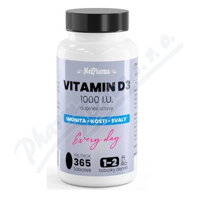 MedPharma Vitamin D3 1000 I.U. 365 tabliet