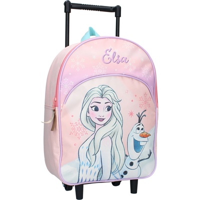 Vadobag Růžový batoh na kolečkách Frozen II It's All Magic