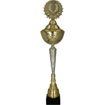 Kovový pohár Zlato-stříbrný 30,5 cm 10 cm