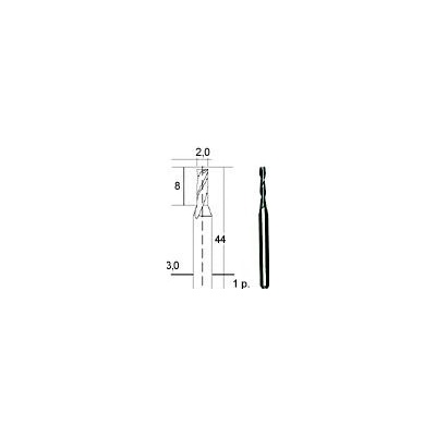 PROXXON 28759 Tvrdokovová spirálová fréza -2mm