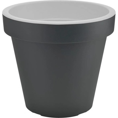 Gardenico Sivo-biely kvetináč Metro Twist, 29,5 cm