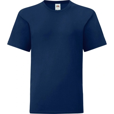 Fruit of the Loom Tričko Kids Iconic 150 T krátký rukáv dětské COT161023c08a3 heather nav Melír navy