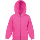 Fruit of the Loom mikina Classic Kids Jackets fuchsia