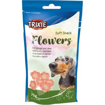 TRIXIE Flowers -Лакомство за кучета - меки хапки с агнешко и пилешко, 3 броя х 75 гр