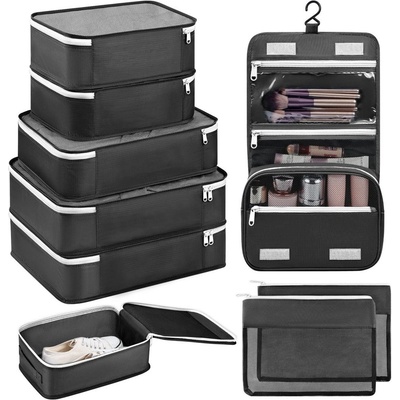 Kufryplus cestovní organizéry SN1521 černá 9 ks