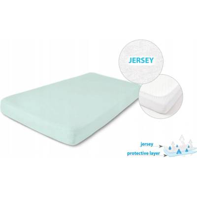 Nepropustné Prostěradlo 70xjersey 33 mátové BabyMatex 140x10